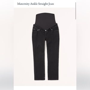 NWT Abercrombie maternity straight leg jeans